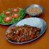 Tiras de Soja aceboladas ao vinagrete